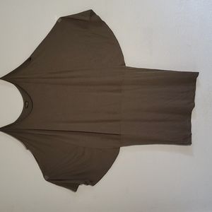 Venus Shoulder dress Large Army green